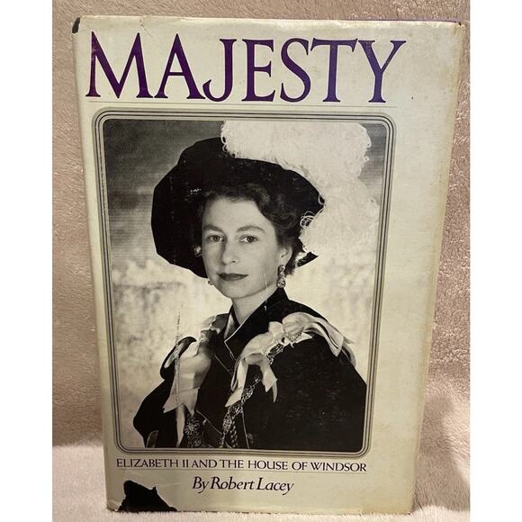 Majesty - Elizabeth II and the House of Windsor by Robert Lacey - 1977 HCDJ - Picture 1 of 13